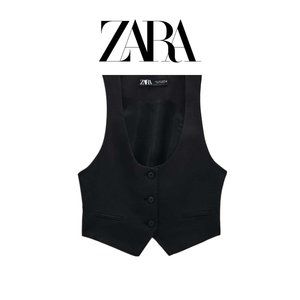 NWT Zara Cropped Vest